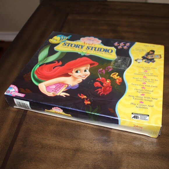 3/$77❤️new sealed 1997 Disney Ariel's Story Studio Big Box PC Game Windows/Mac - Picture 9 of 9